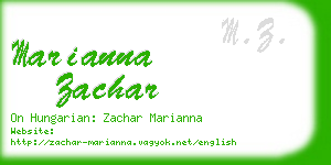 marianna zachar business card